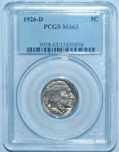 1926 D PCGS MS63 バッファロー ニッケル｜WORLD RESOURCE【KING店】