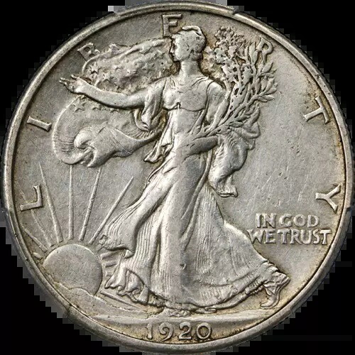 1920-S ウォーキング リバティ ハーフ PCGS AU50 ナイス アイ アピール ナイス ストライク|WORLD RESOURCE【KING店】