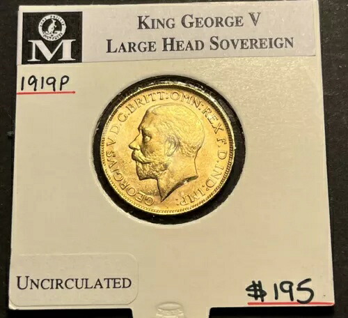 オーストラリア 1919 パース造幣局フル ゴールド ソブリン コイン UNC 413,325円