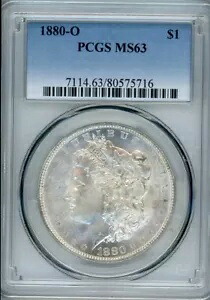 1880-O $1 モルガン シルバー ダラー PCGS MS 63