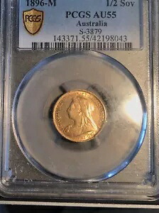 1896M タイプ B ハーフソブリン スラブ AU55/EF。 96%/M210.2K｜WORLD RESOURCE【KING店】
