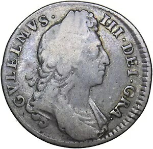 1697 シリング (GVLELMVS エラー) - ウィリアム 3 世英国銀貨