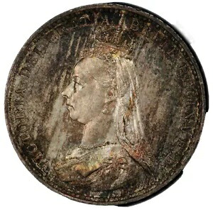 1888 スリーペンス ビクトリア 3 ペンス シルバー 元 PCGS MS66 英国