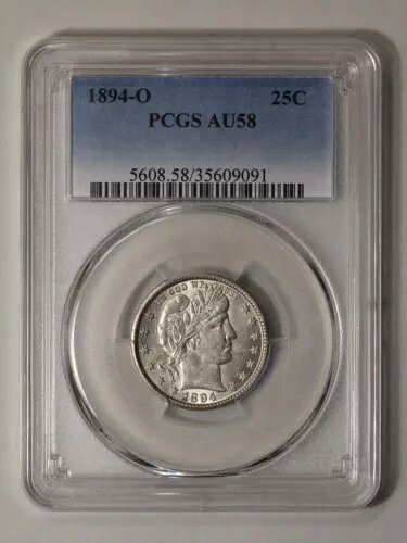 1894-O 25C 理髪店 PCGS AU58｜WORLD RESOURCE【KING店】