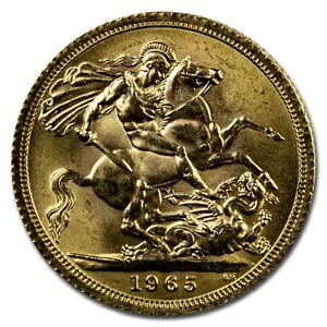 1965 年 イギリス ゴールドソブリン エリザベス 2 世 BU｜WORLD RESOURCE【KING店】