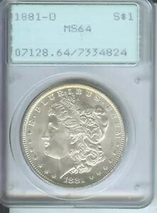 1881-O モーガン シルバー ドル PCGS MS64 初代ラトラー すごいですね！｜WORLD RESOURCE【KING店】 255,420円