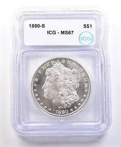 1880-S モーガン シルバー ダラー MS67 ICG *2079｜WORLD RESOURCE【KING店】