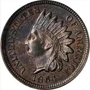 1864 ブロンズ 64 インディアン セント グレード MS-64 BN **素晴らしい**｜WORLD RESOURCE【KING店】