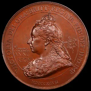 PCGS SP64 1897 英国ビクトリア女王ダイヤモンド ジュビリー メダル、76 MM｜WORLD RESOURCE【KING店】
