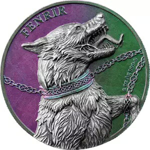 ドイツ 2022 10マルク FENRIR 2オンス銀貨-
