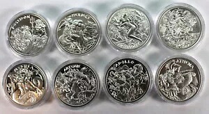 8個セット、インタリオミント「ギリシャ神話」2オンス.999シルバーラウンド!!｜WORLD RESOURCE【KING店】
