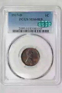 1917-D リンカーン ウィート セント PCGS MS64 RB CAC｜WORLD RESOURCE【KING店】