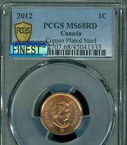 2012 カナダ セント スチール PCGS MS68RD PQ MAC 最高級グレード & スポットレス *｜WORLD RESOURCE【KING店】