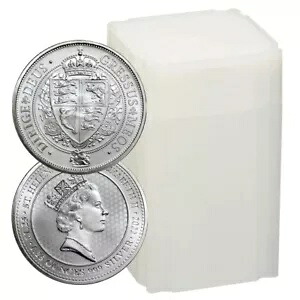 16 ロール - 2022 英国 1.25 ポンド セントヘレナ シルバー ローズ クラウン 1.25 オンス BU|WORLD RESOURCE【KING店】