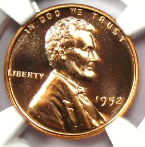 1952 プルーフ リンカーン ウィート セント ペニー 1C コイン - NGC PR68 RD (PF68) - $1,500 相当!｜WORLD RESOURCE【KING店】