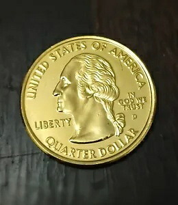ウルトラレア 2000-D 24K 金メッキ メリーランド州クォーター (米国通貨) ??