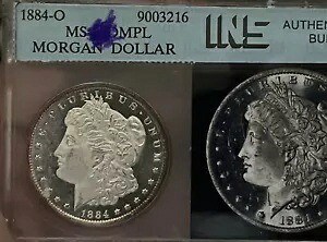 1884年 O モーガン シルバー ダラー DMPL ディープ ミラー プルーフライク ジェム BU OGH スラブジェム BU