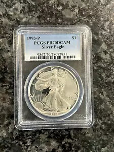 1993-P アメリカン プルーフ シルバー イーグル 1 ドル コイン PCGS PR70 DCAM 256,905円