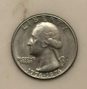 1776-1976 D US Bicentennial Quarter、レアフィルドミントマークレギュラー