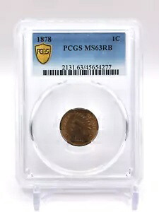 1878 インディアンヘッドセント PCGS MS63RB (013DM)