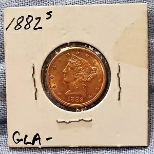 1882-S リバティ ヘッド ハーフ イーグル 5 ドル金貨｜WORLD RESOURCE【KING店】