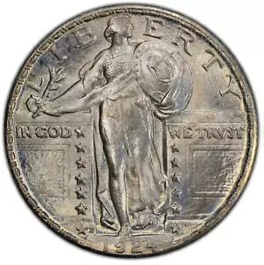 1924-D 25c PCGS MS 66 ~ ハイグレード シルバー スタンディング リバティー クォーター