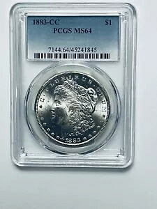 1883-CC モーガン シルバー ダラー PCGS MS64