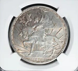 1913 ペソ メキシコ カバリート 馬の王冠 NGC 認定 MS 61 古代コイン