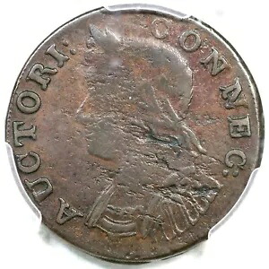1786 M 5.2-I R-4 PCGS XF 40 コネチカット コロニアル銅貨