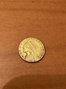1913 ゴールド USA ドル 2.5 ドル インディアン ヘッド クォーター イーグル コイン