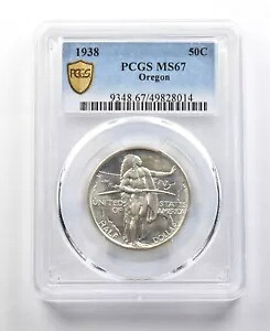 1938 オレゴン記念ハーフダラー MS67 PCGS *0361