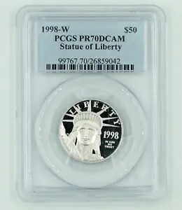 1998-W PCGS PR70DCAM $50 プラチナ イーグル