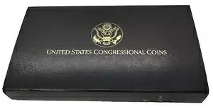 米国造幣局 1989 年議会コイン 3 点セット、ボックスと COA OGP 付き