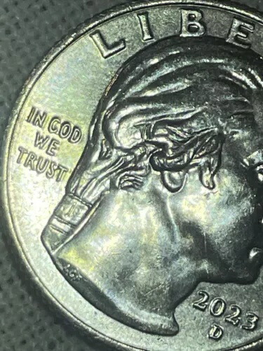 レア「In Cod We Trust」2023 D ワシントン クォーター エラー コイン