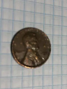 1 セント USA ペニー 1944-P コインがセンターから外れて破損、ブロードトラック、