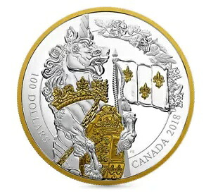 2018 ユニコーン キーパーズ オブ パーラメント ヒル $100 10OZ 純銀 プルーフ コイン カナダ|WORLD RESOURCE【KING店】