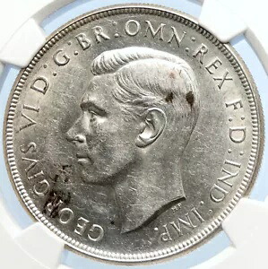1937 オーストラリア イギリス イギリス キング ジョージ 6 世 オールド シルバー クラウン コイン NGC i106057|WORLD RESOURCE【KING店】