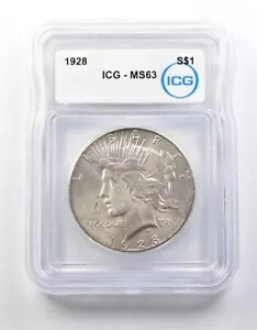 1928 平和銀貨 MS63 ICG *8700