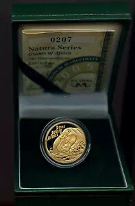 南アフリカ 2005年 金 20ランド NATURA HIPPOPOTAMUS コイン 1/4オンス 純正 箱付き COA｜WORLD RESOURCE【KING店】