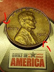 希少な 1946 年リンカーン ウィート ペニー、リムにリバティのミント マーク「L」なし 292,050円