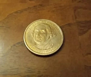 1789 ～ 1797 年 1 位。ジョージ・ワシントン大統領 1ドル硬貨