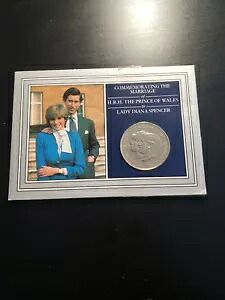 1981 チャールズ皇太子とダイアナ妃の結婚式の記念コイン-25p