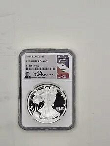 1989 S Eagle NGC PF70 ウルトラ カメオ トーマス ウラム シグネチャー ホルダー