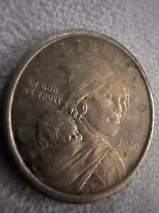 2000-D サカガウィア ドル米国造幣局コイン、「素晴らしい未流通」状態です。