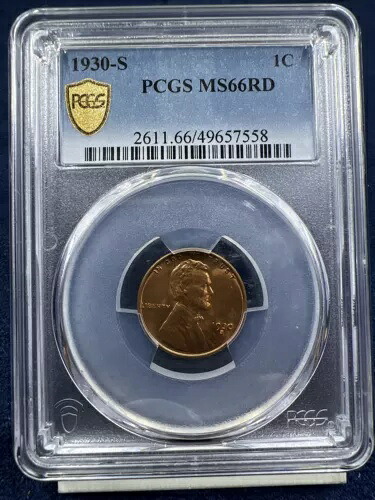 1930-S リンカーン セント PCGS グレード MS66RD ゴージャス!ロットZ 119