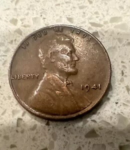 1941 リンカーン ミントマークなし ウィート ペニー 1 セント コイン - 非常に珍しい