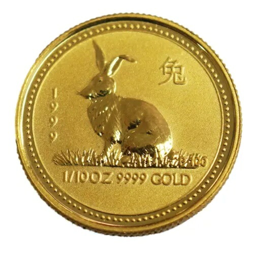 中古B/標準通貨 純金貨 K24 うさぎ 干支