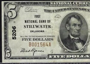???? OK 1929 $5 ??オクラホマ州スティルウォーター?? 最初の NB PCGS 選択 VF 35