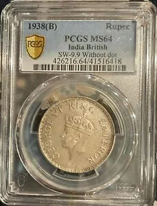 ?? 1938 ボンベイ ルピー MS 64 PCGS - わずか 3 高い：信じられないほどレア ??｜WORLD RESOURCE【KING店】