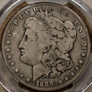 1889-CC キー日付モルガンドル、PCGS VG8、非常に満足のいくオリジン DavidKahnRareCoins